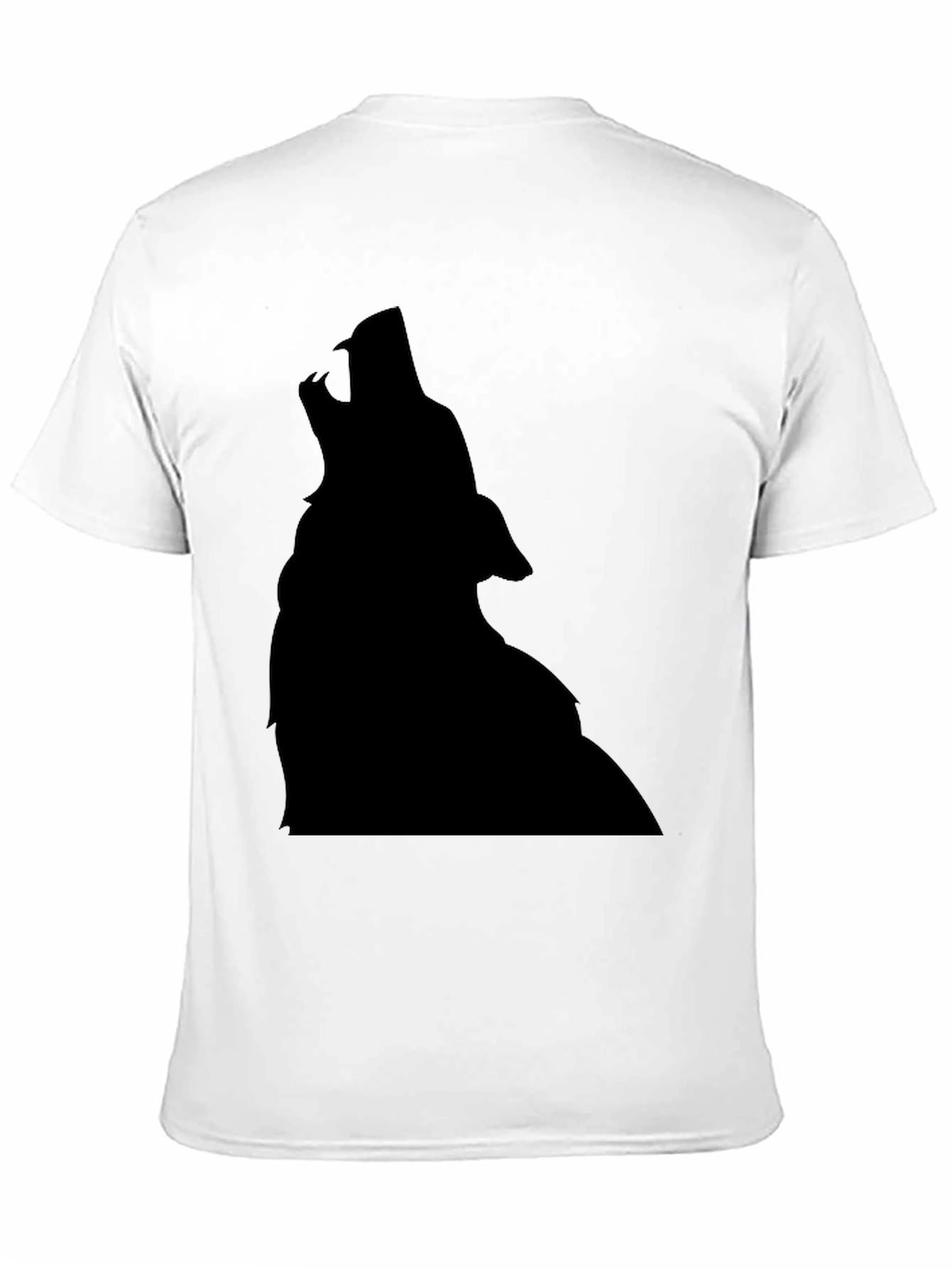 Wolf Silhouette Black T-Shirt