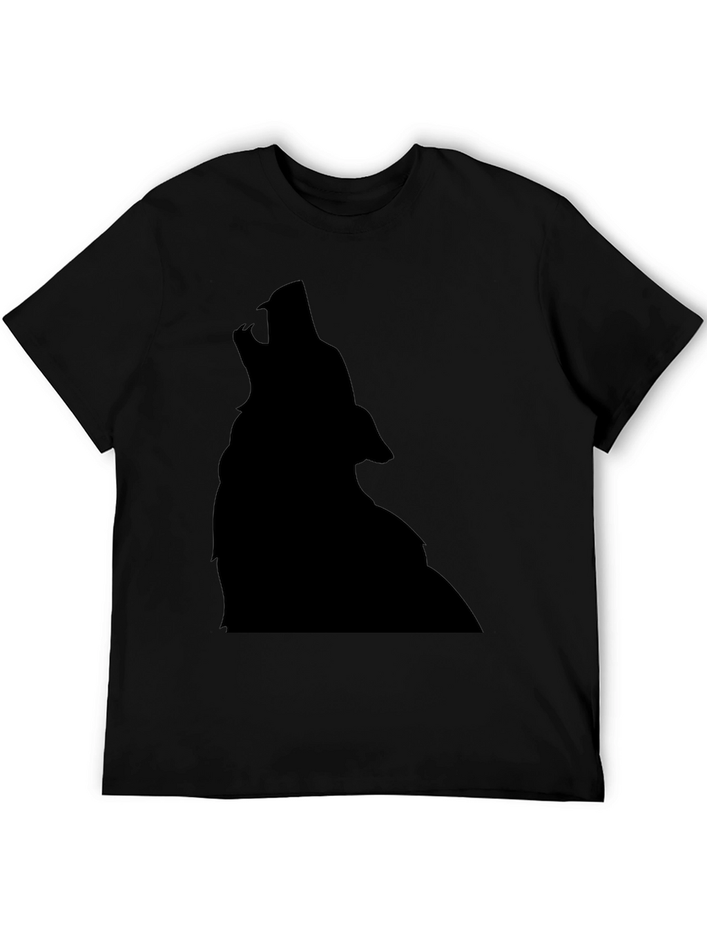 Wolf Silhouette Black T-Shirt