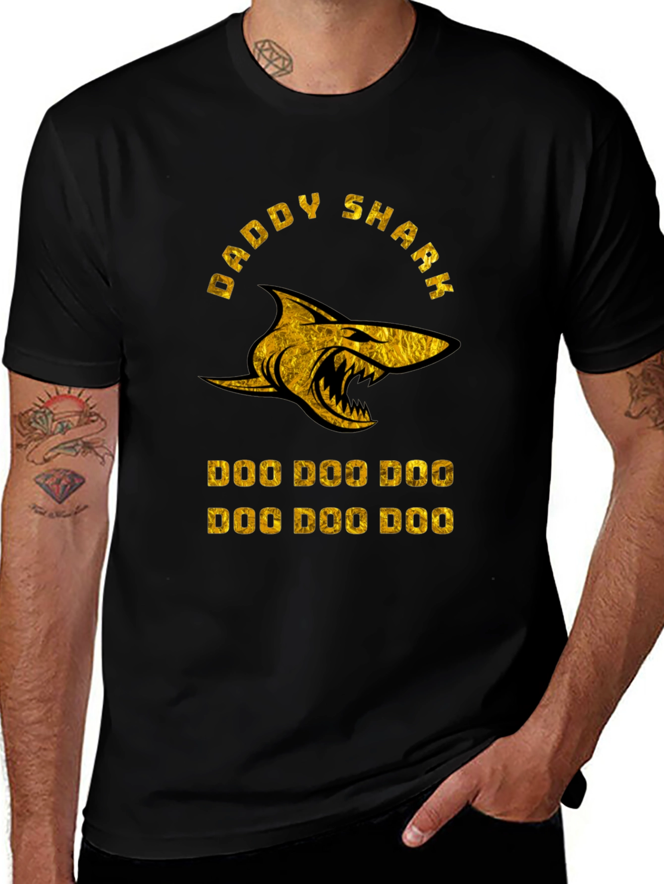 Daddy Shark Graphic Tee - Funny Dad T-Shirt