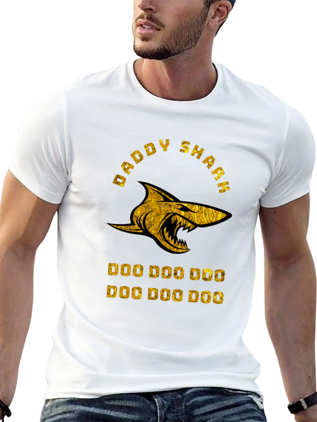 Daddy Shark Graphic Tee - Funny Dad T-Shirt
