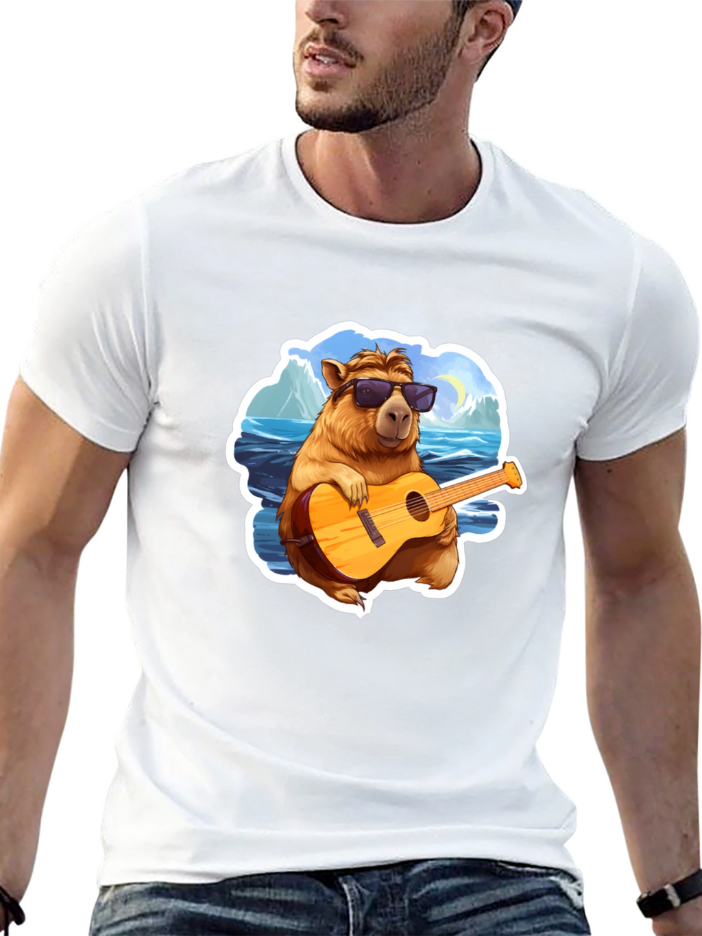 Capybara Guitarist T-Shirt