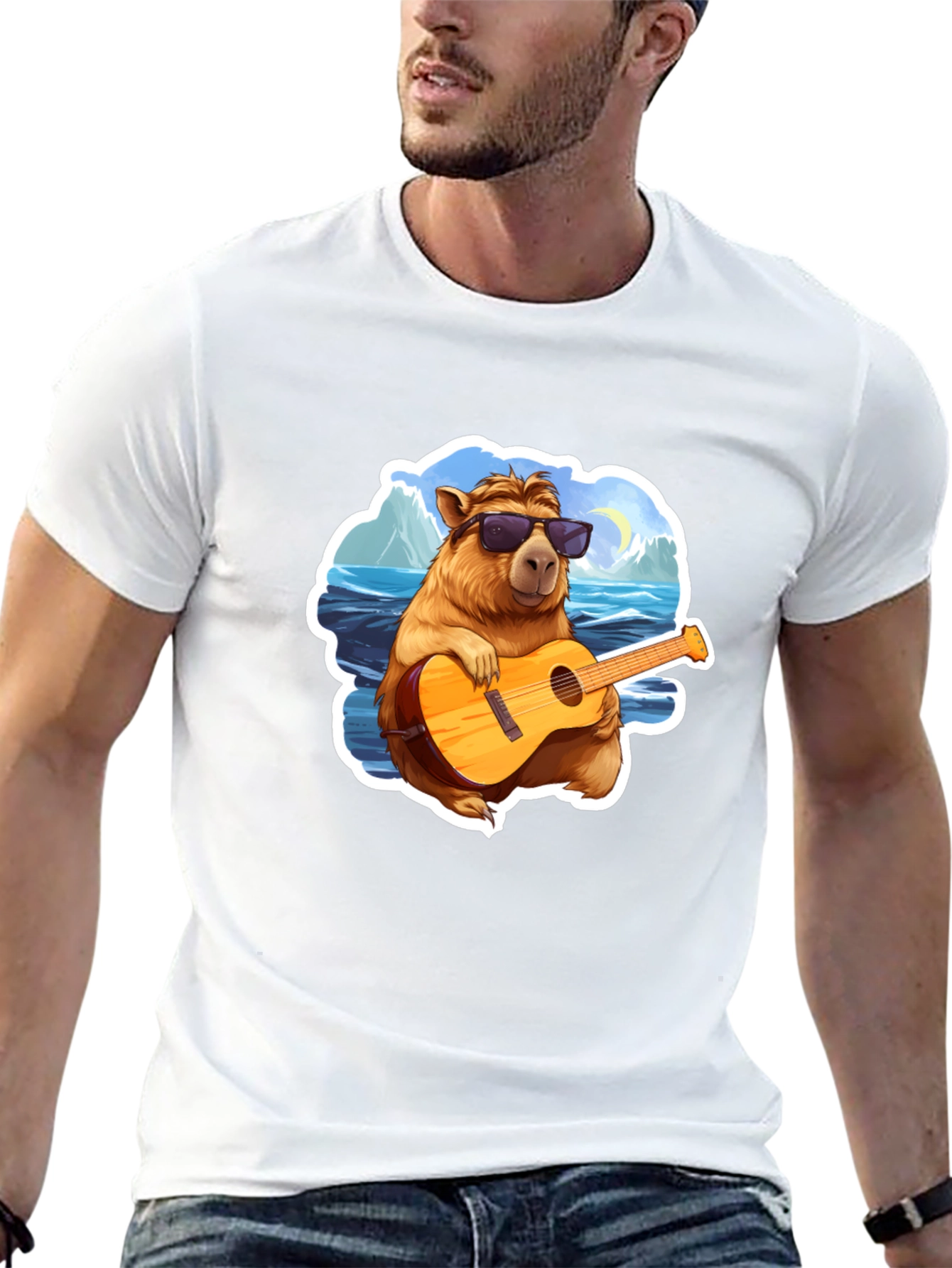 Capybara Guitarist T-Shirt