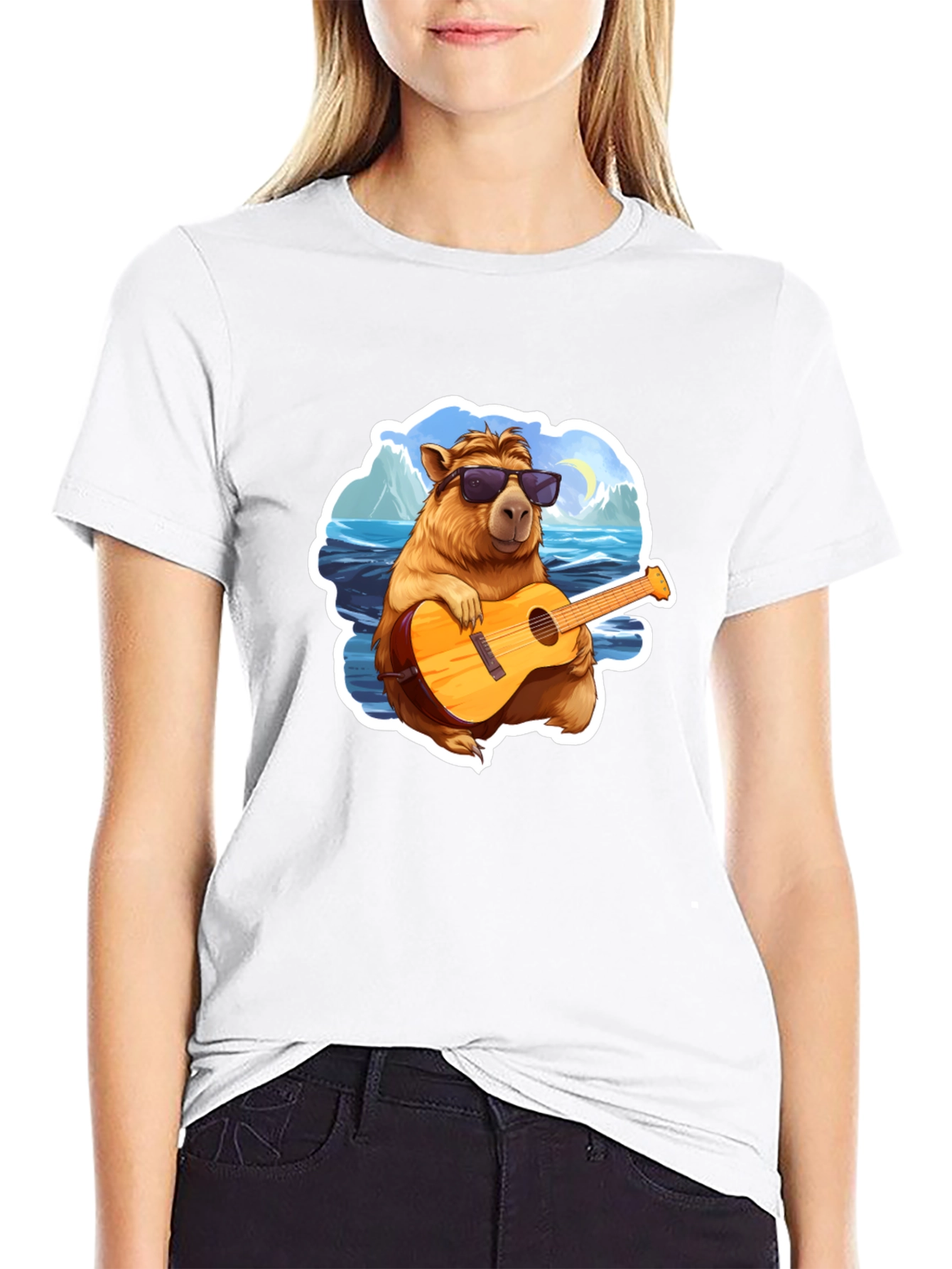 Capybara Guitarist T-Shirt