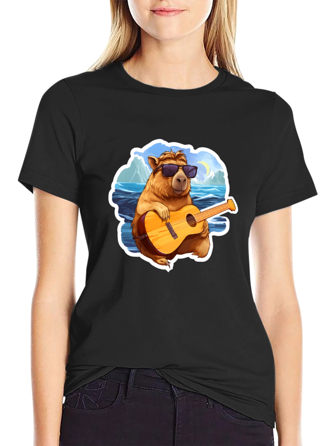 Capybara Guitarist T-Shirt