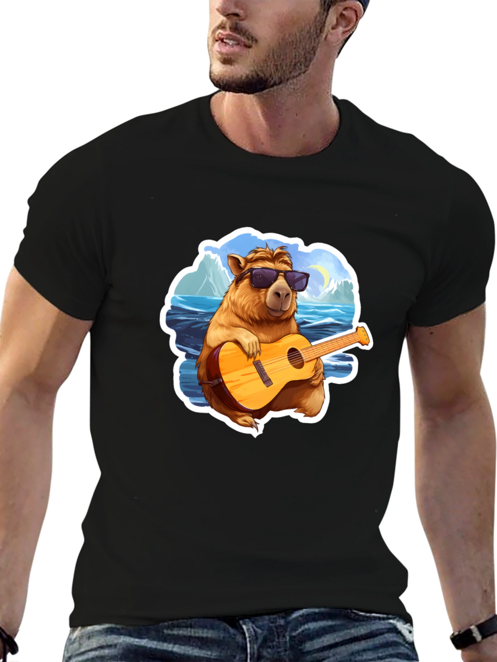 Capybara Guitarist T-Shirt