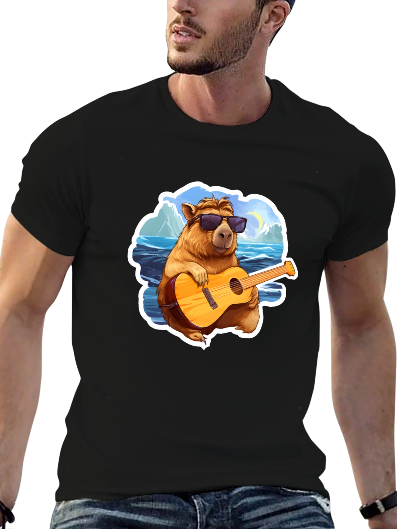 Capybara Guitarist T-Shirt