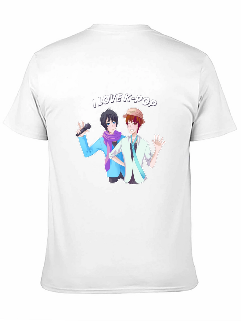I Love K-Pop Black Graphic Tee Shirt