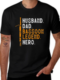 Husband Dad Bassoon Legend Hero T-Shirt