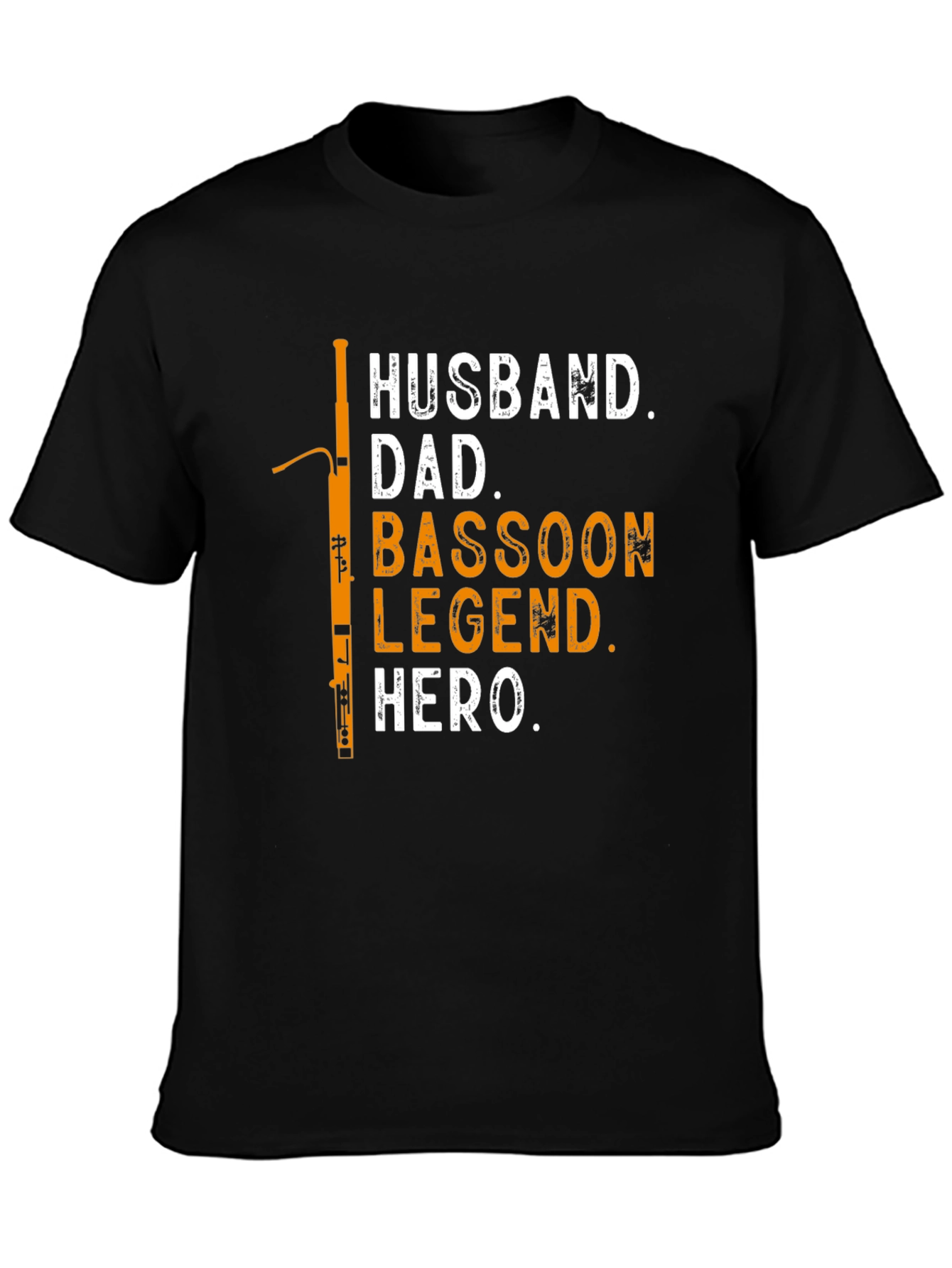 Husband Dad Bassoon Legend Hero T-Shirt