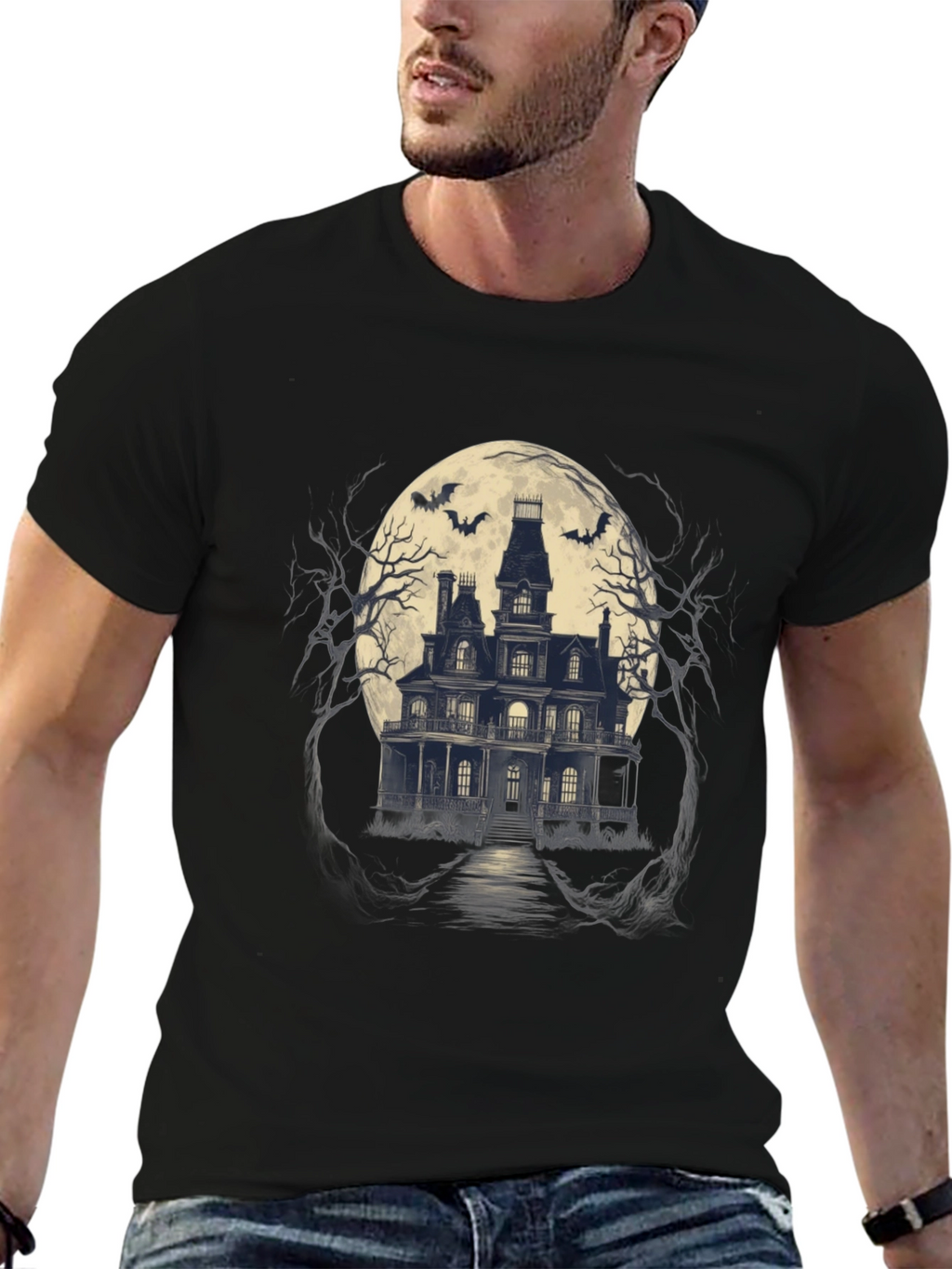 Haunted House Graphic Tee