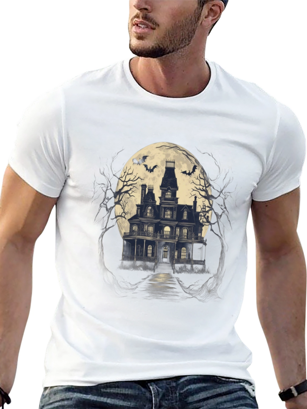 Haunted House Graphic Tee