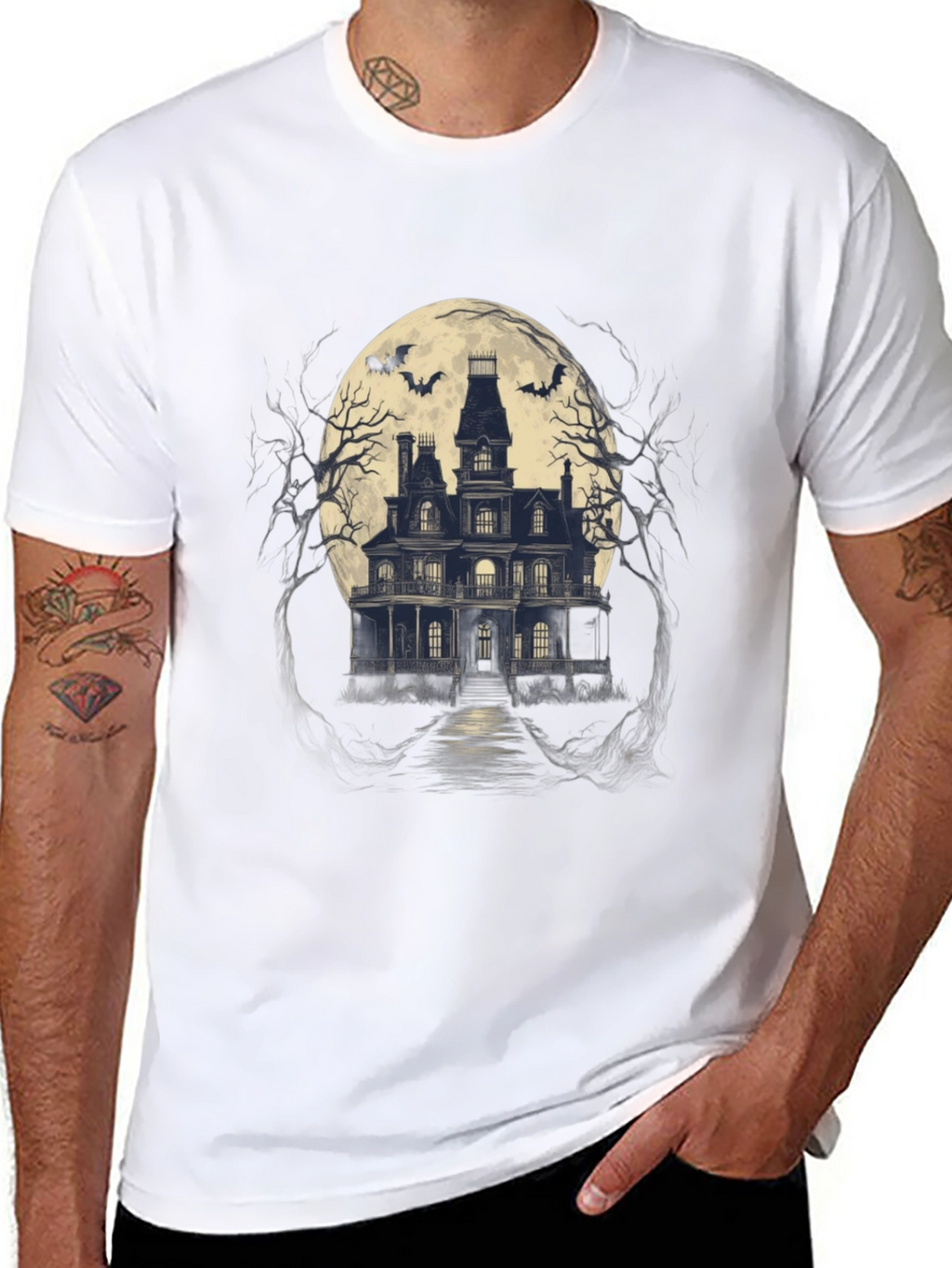 Haunted House Graphic Tee