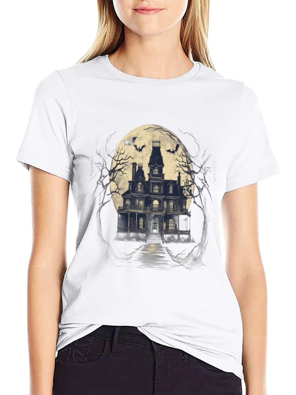 Haunted House Graphic Tee
