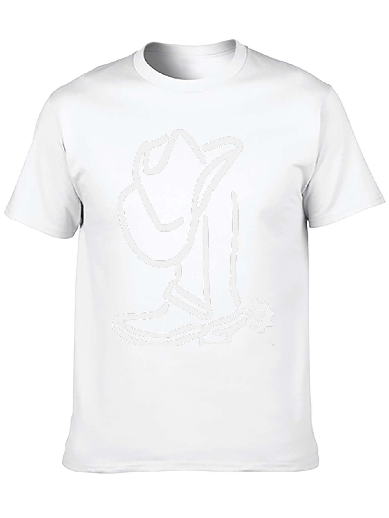 Cowboy Boot and Hat Graphic Tee