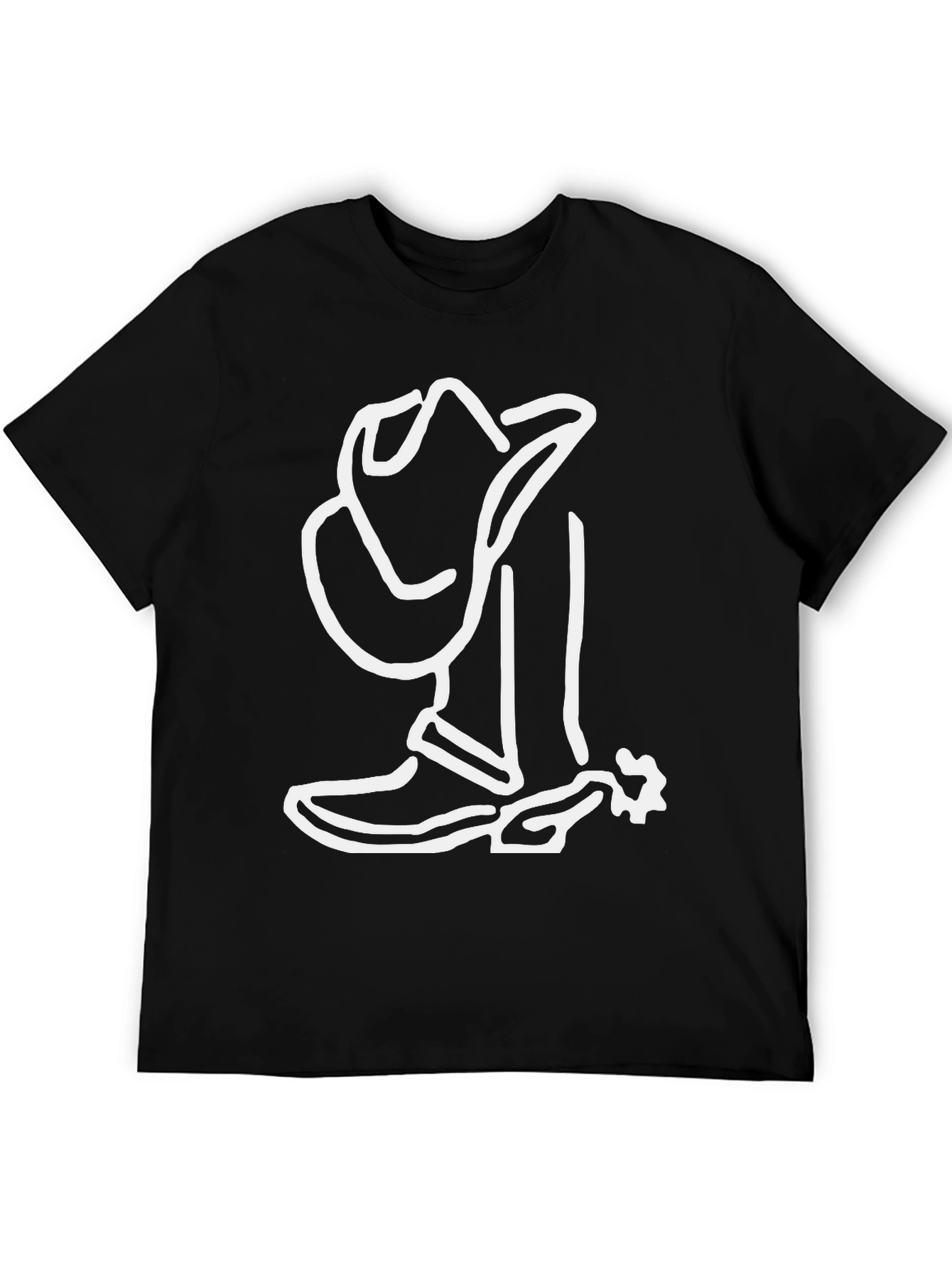 Cowboy Boot and Hat Graphic Tee