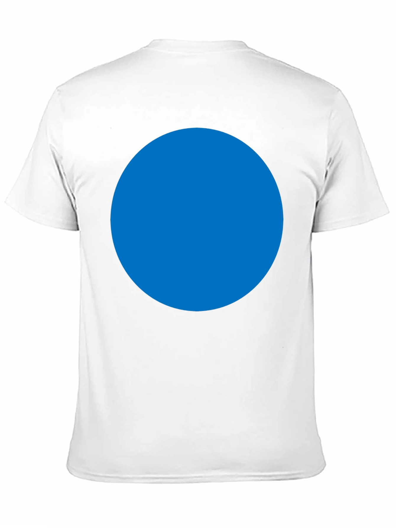 Mens Black T-Shirt with Blue Circle Design