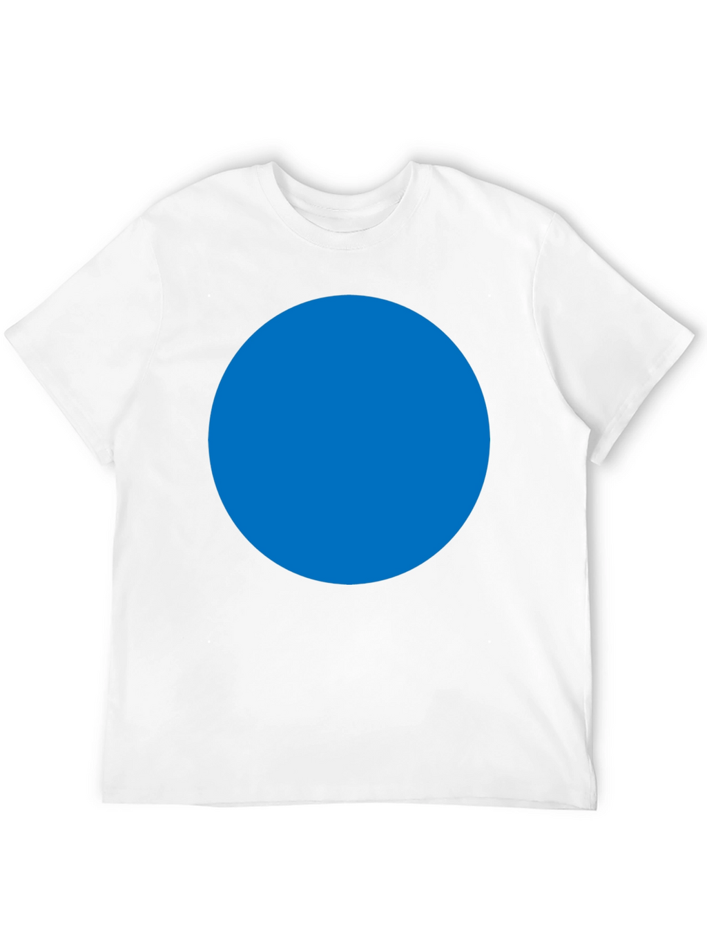 Mens Black T-Shirt with Blue Circle Design