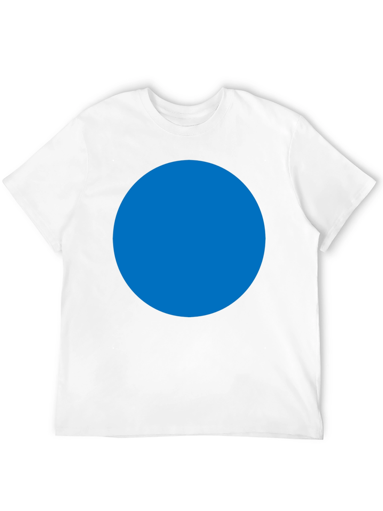 Mens Black T-Shirt with Blue Circle Design