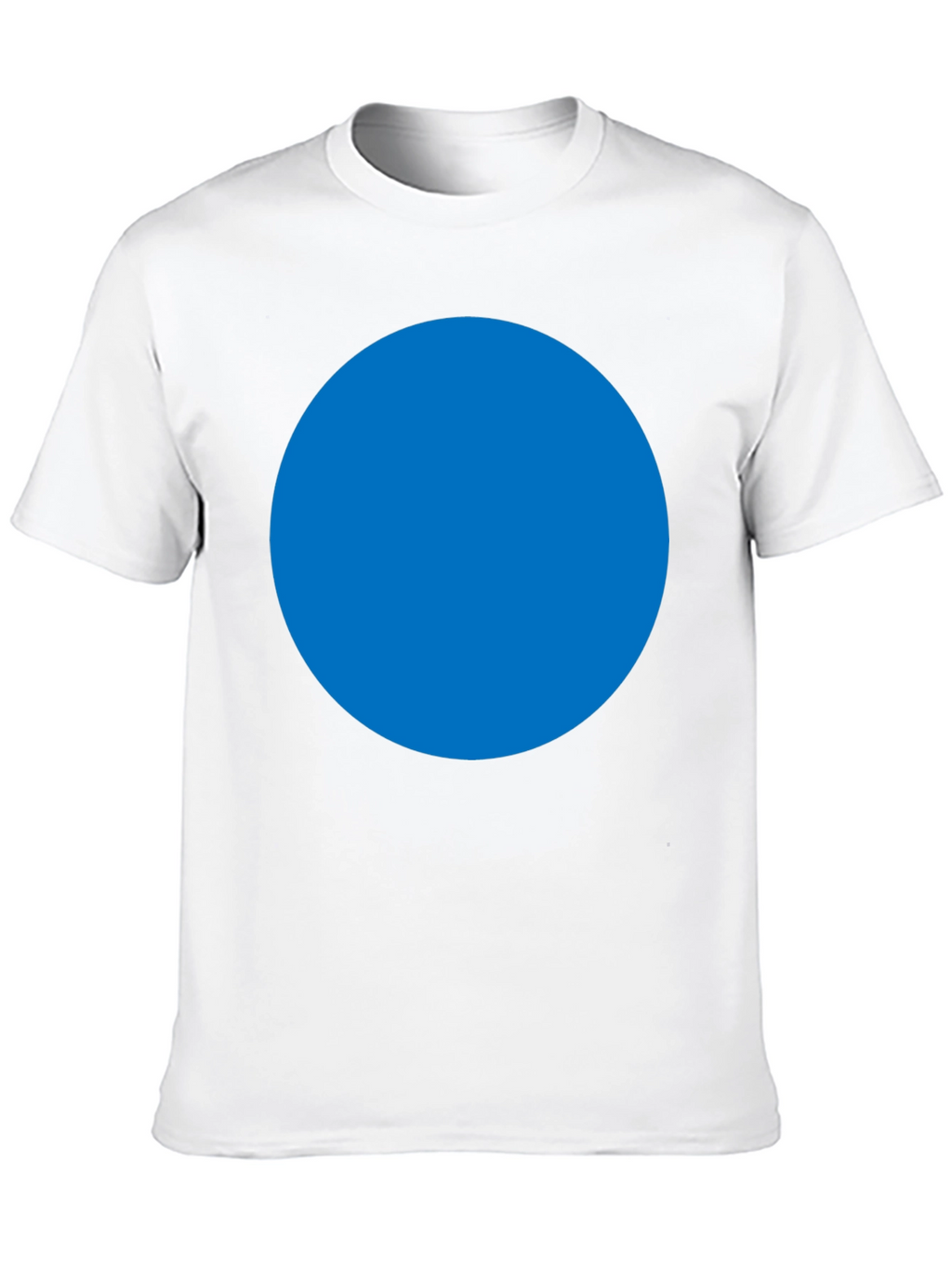 Mens Black T-Shirt with Blue Circle Design
