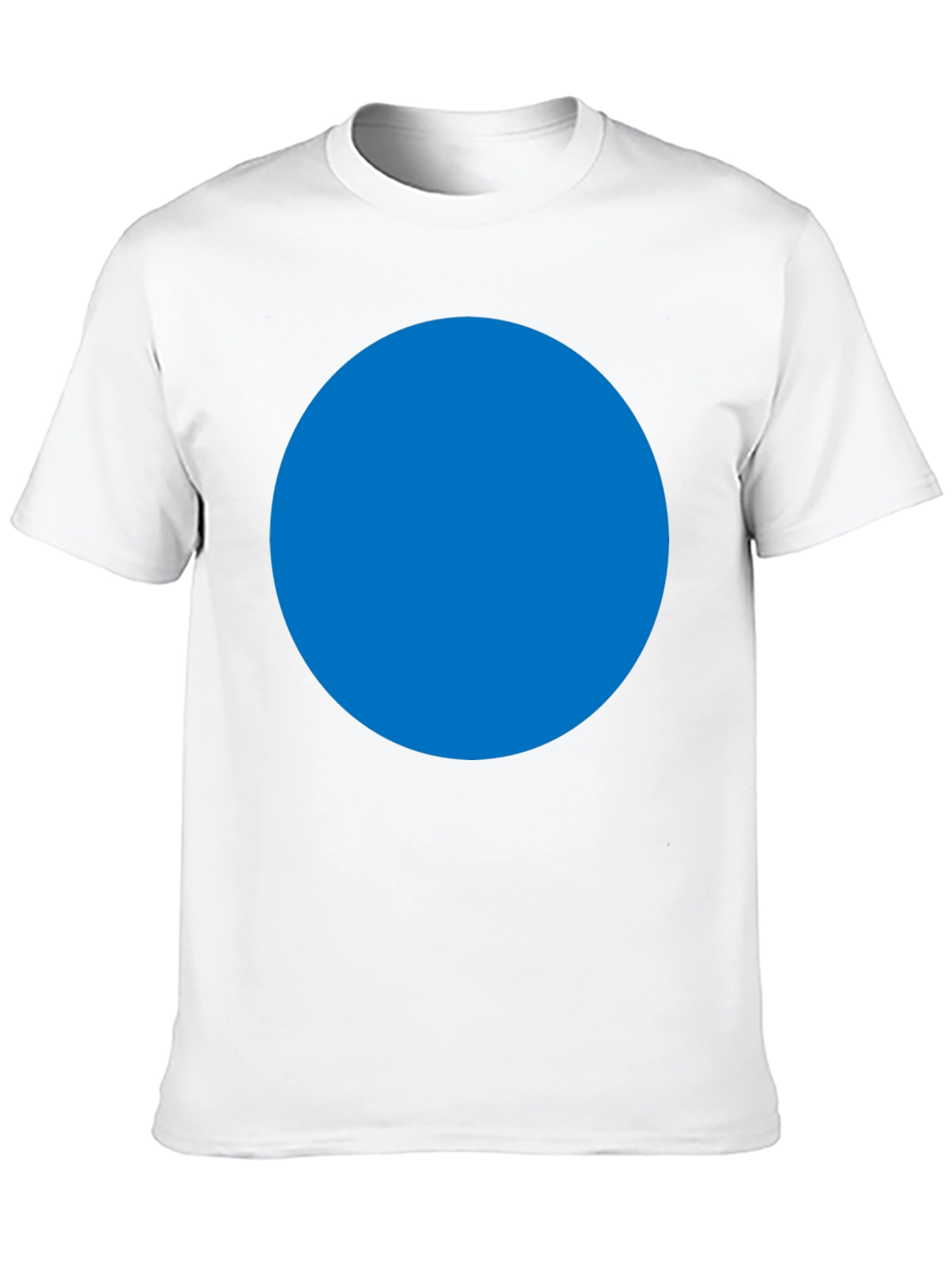 Mens Black T-Shirt with Blue Circle Design
