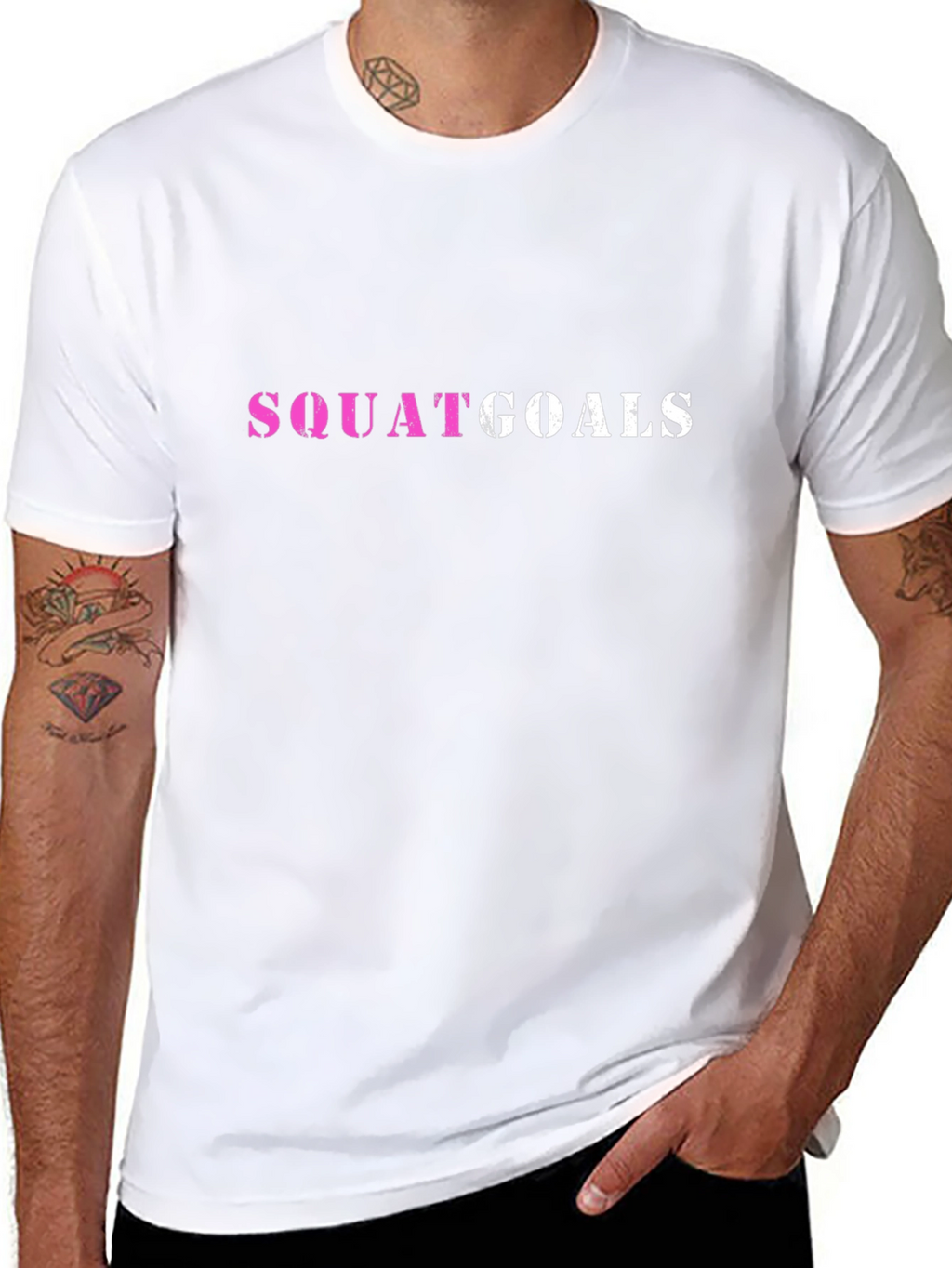 Squat Goals Graphic Tee - Trendy Fitness Shirt