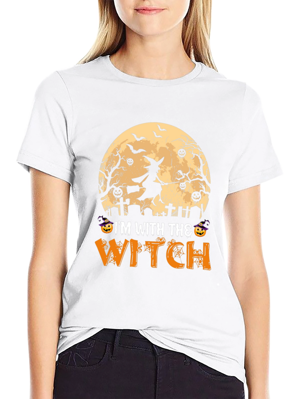 Halloween Im With The Witch T-Shirt