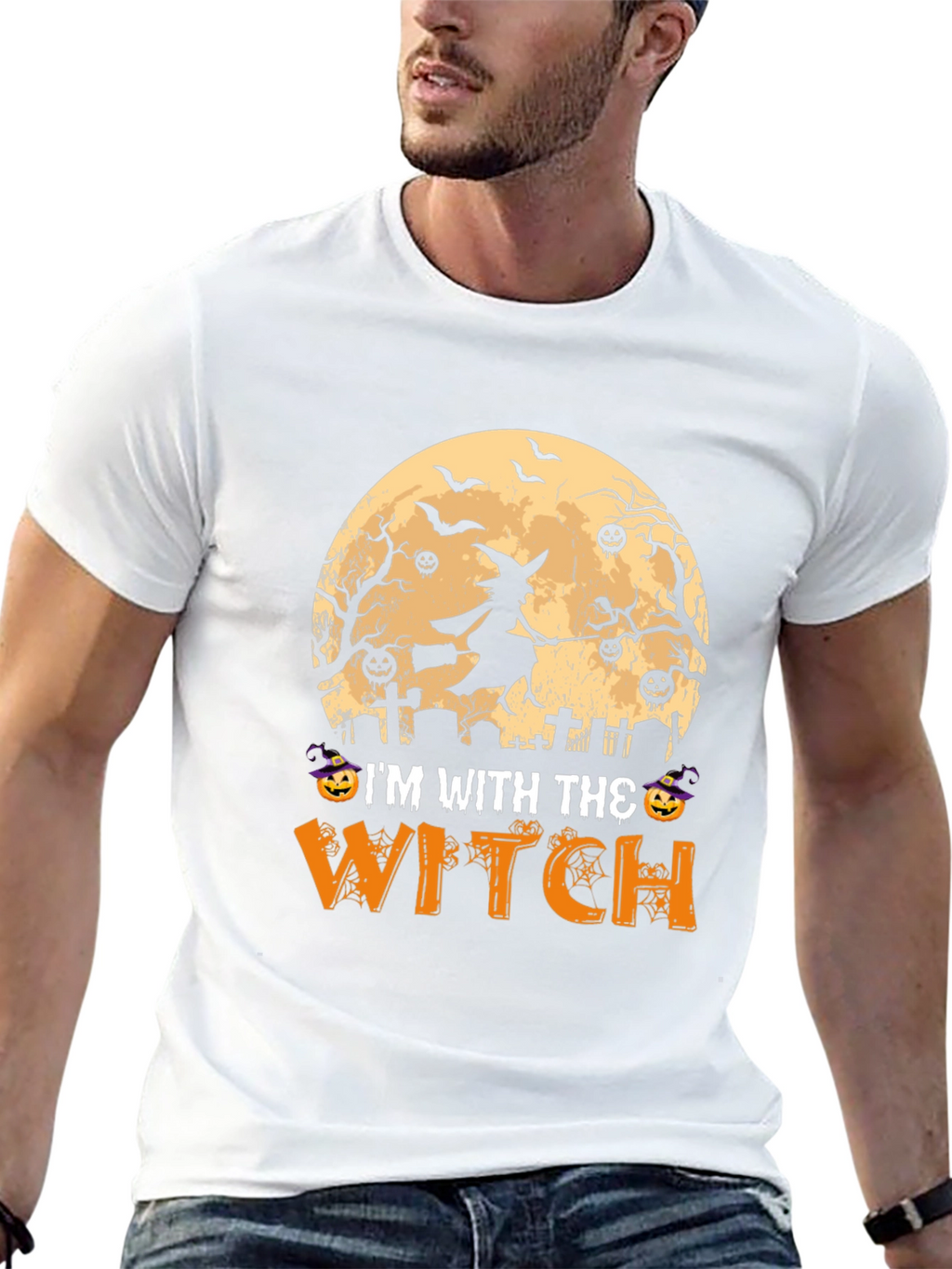 Halloween Im With The Witch T-Shirt