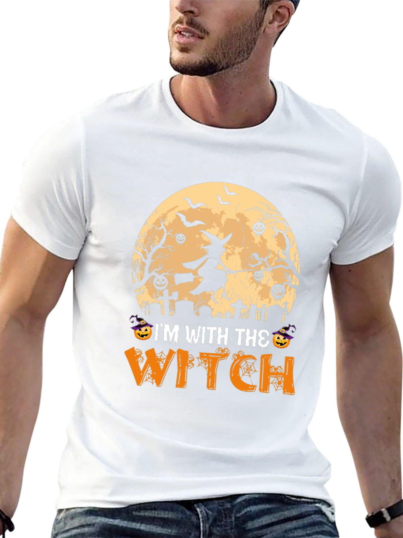 Halloween Im With The Witch T-Shirt
