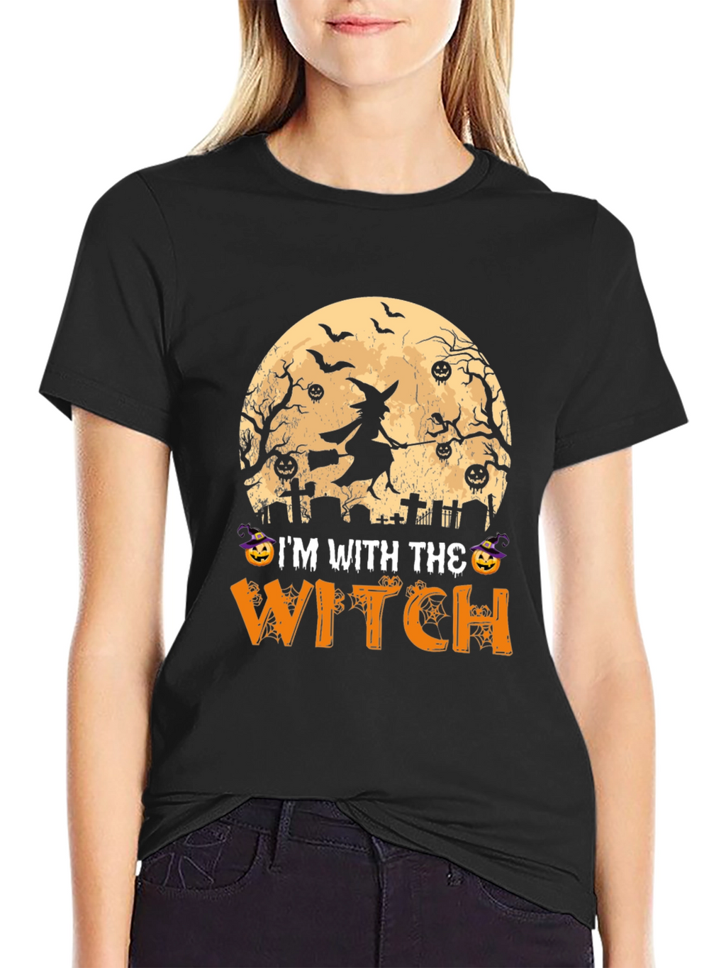 Halloween Im With The Witch T-Shirt