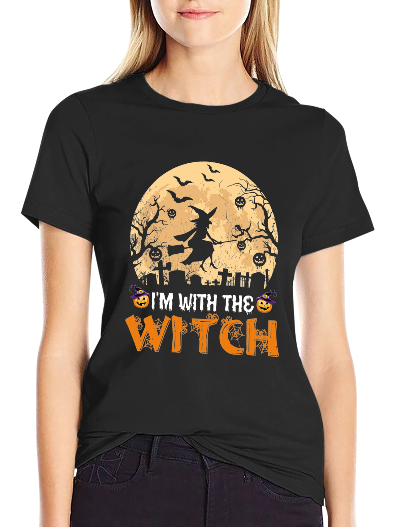 Halloween Im With The Witch T-Shirt