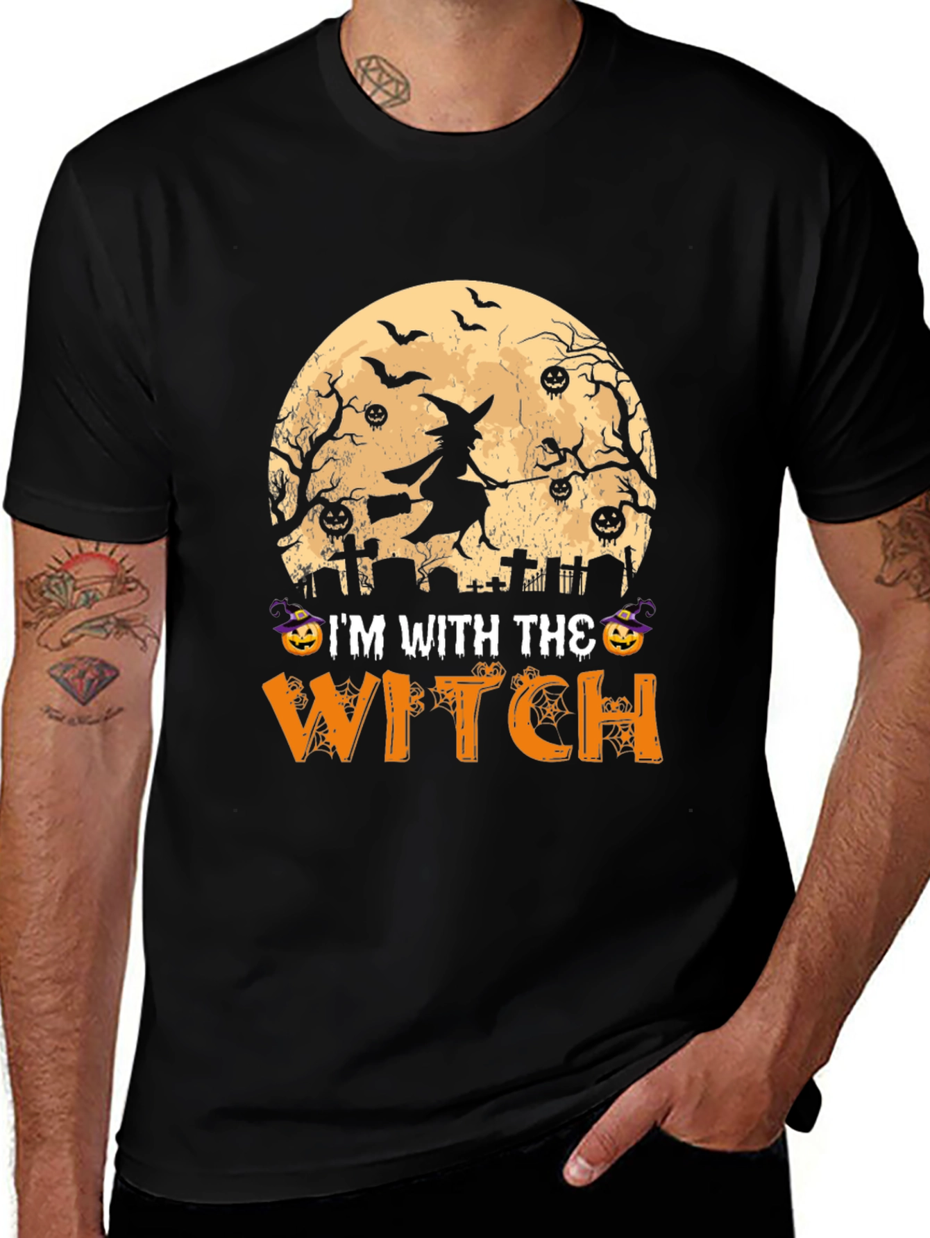 Halloween Im With The Witch T-Shirt