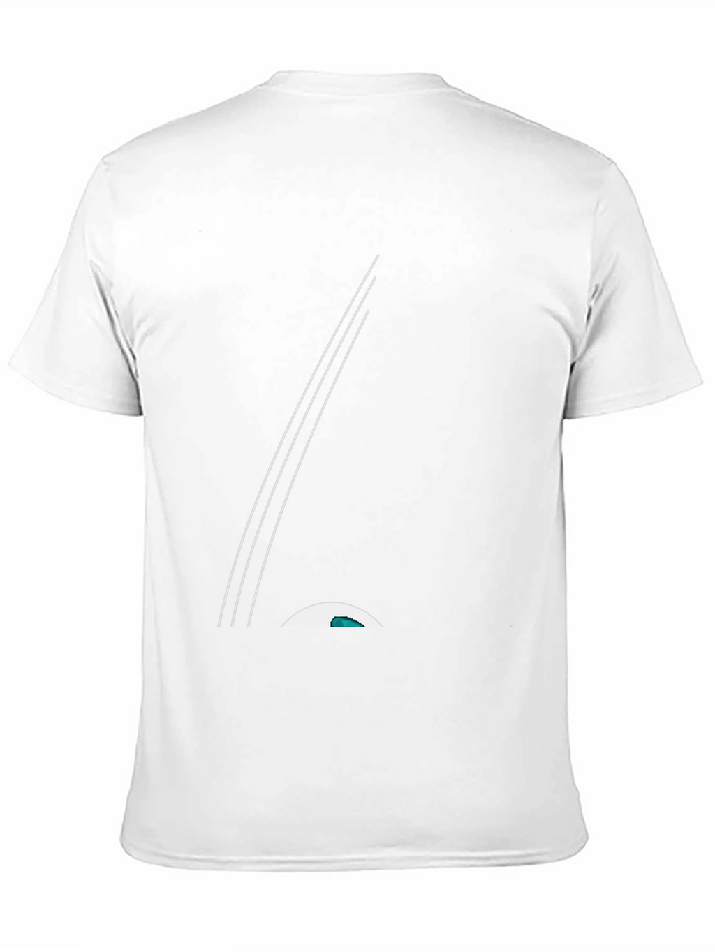 Sleek Black Tee with Minimalist Graphic Design