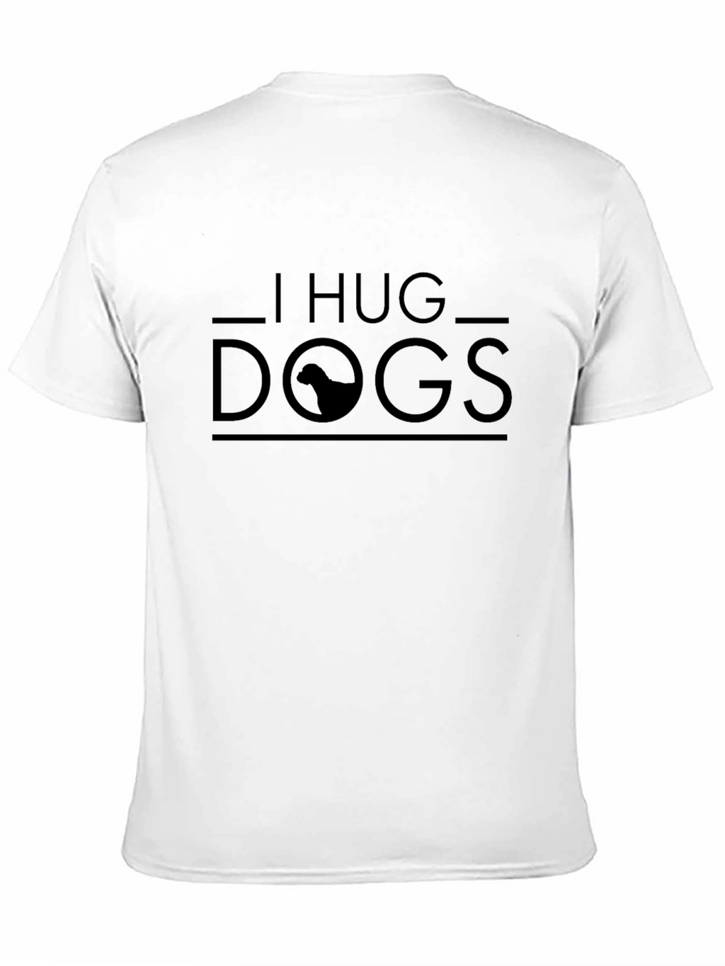 I Hug Dogs Graphic Tee - Black Unisex T-Shirt