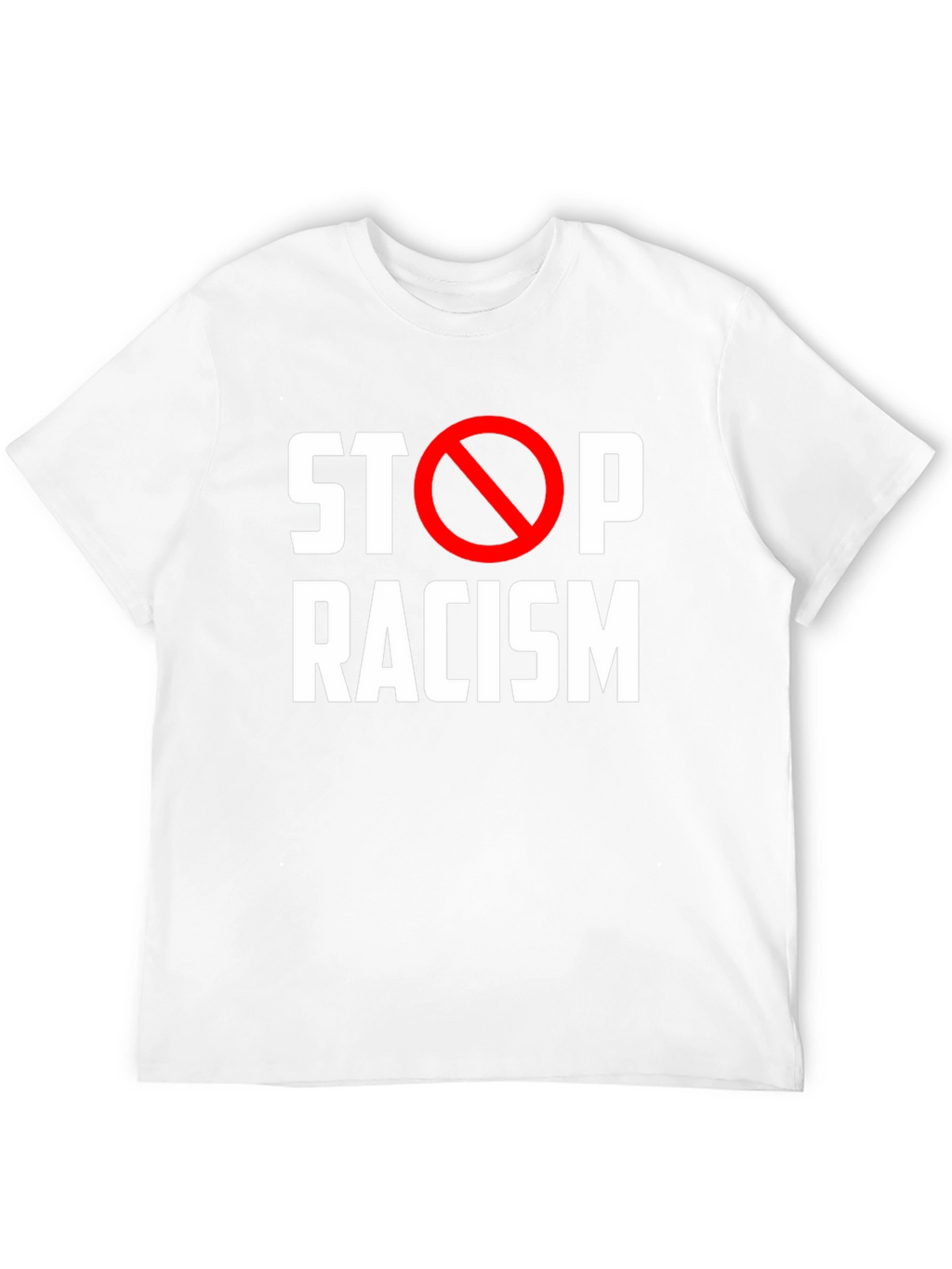 Stop Racism Black T-Shirt