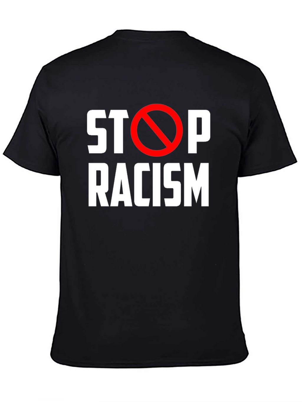Stop Racism Black T-Shirt