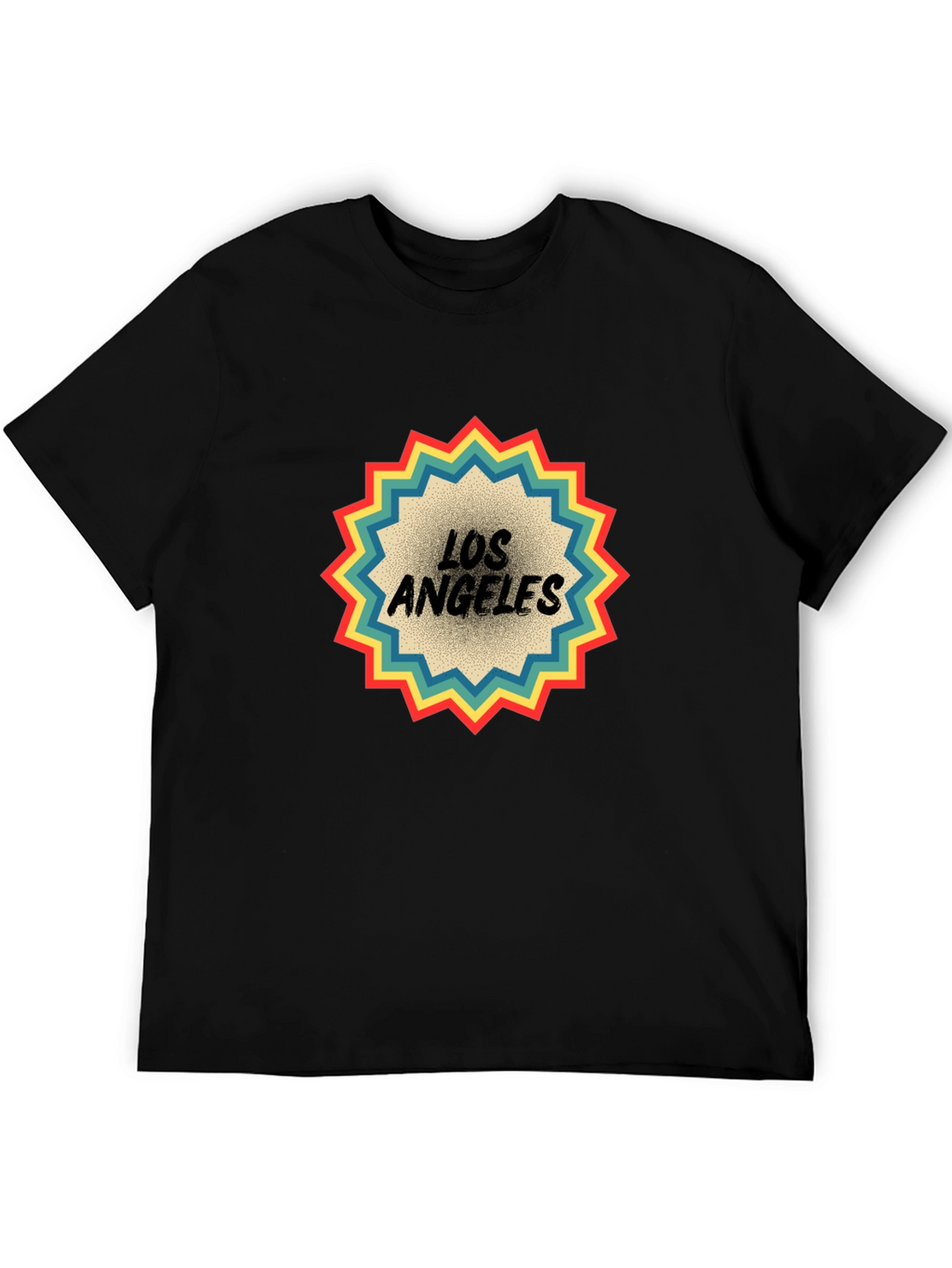 Retro Los Angeles Graphic Tee - Black