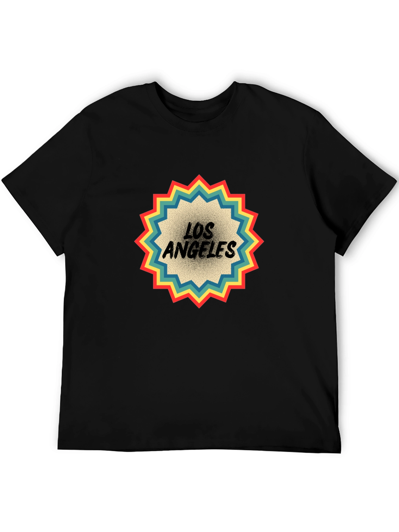 Retro Los Angeles Graphic Tee - Black
