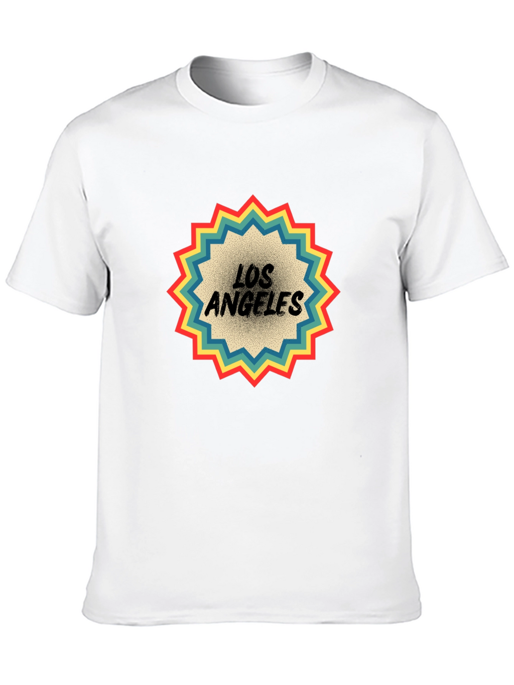 Retro Los Angeles Graphic Tee - Black