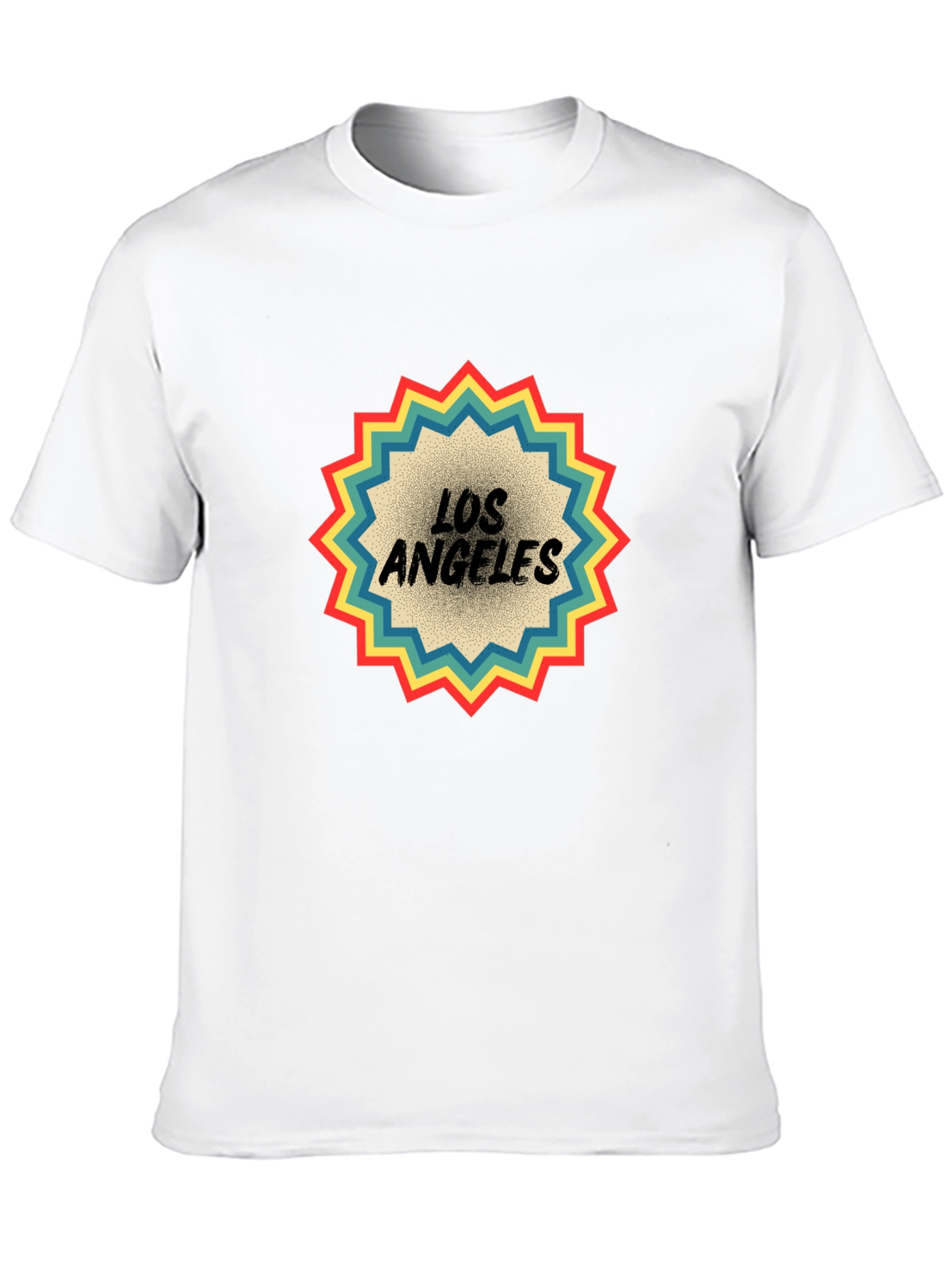 Retro Los Angeles Graphic Tee - Black