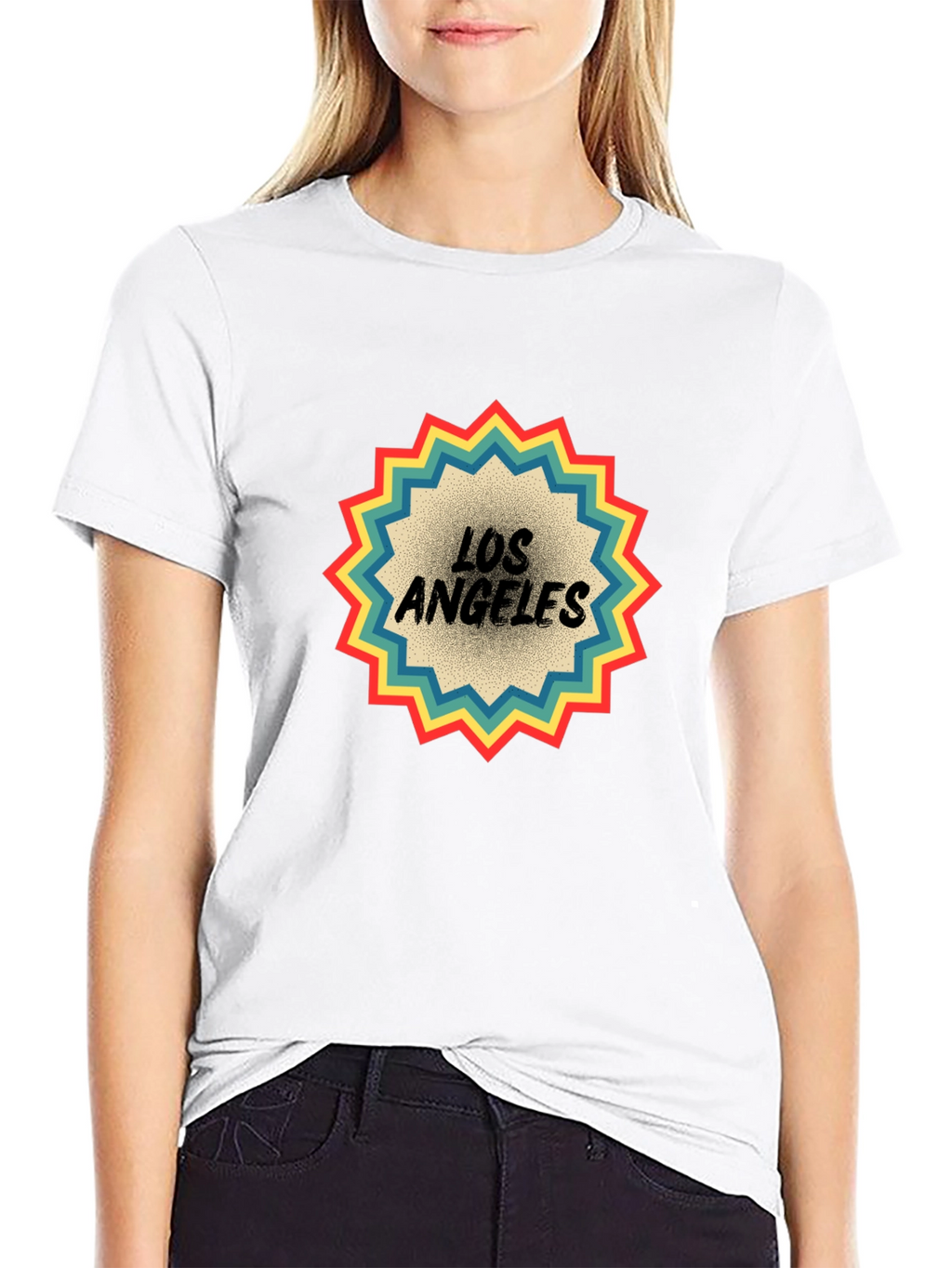 Retro Los Angeles Graphic Tee - Black