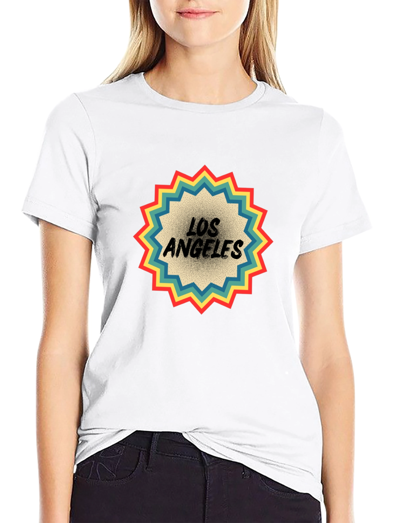 Retro Los Angeles Graphic Tee - Black