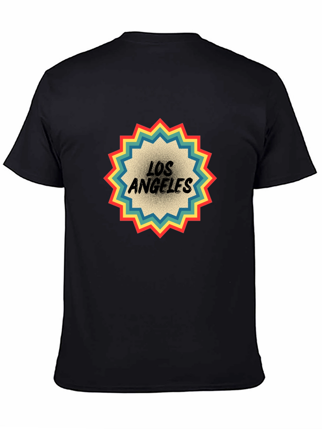 Retro Los Angeles Graphic Tee - Black