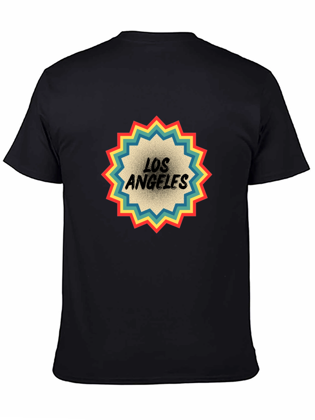 Retro Los Angeles Graphic Tee - Black