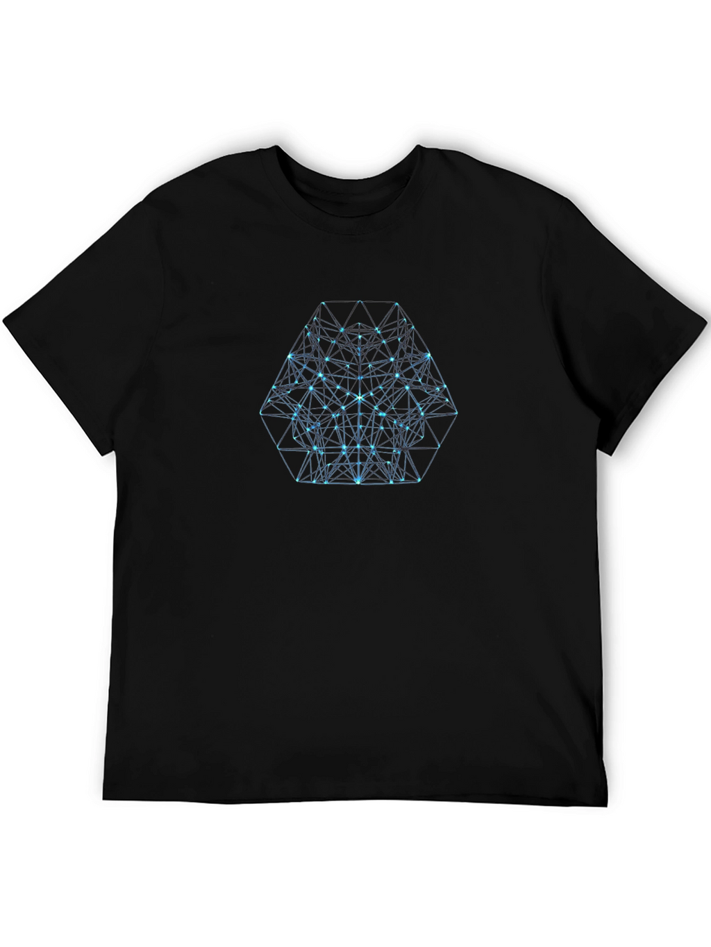 Geometric Hexagon Graphic T-Shirt