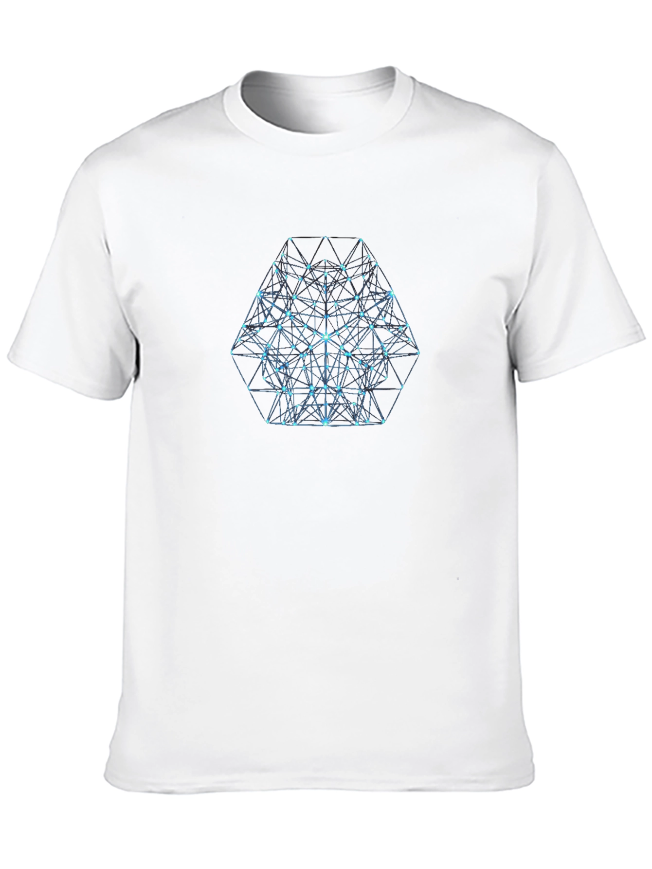 Geometric Hexagon Graphic T-Shirt