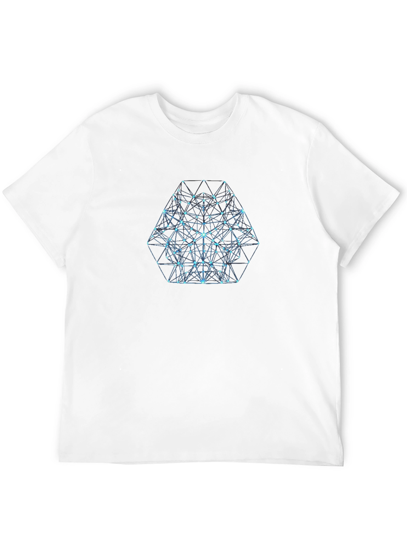 Geometric Hexagon Graphic T-Shirt