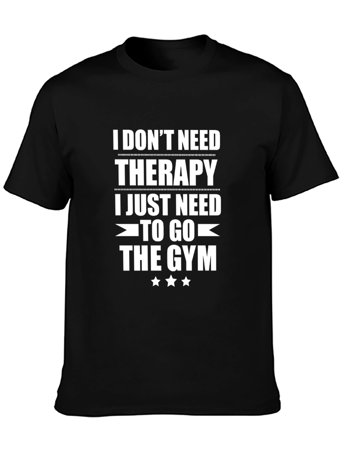 Funny Gym Therapy T-Shirt - Workout Motivation