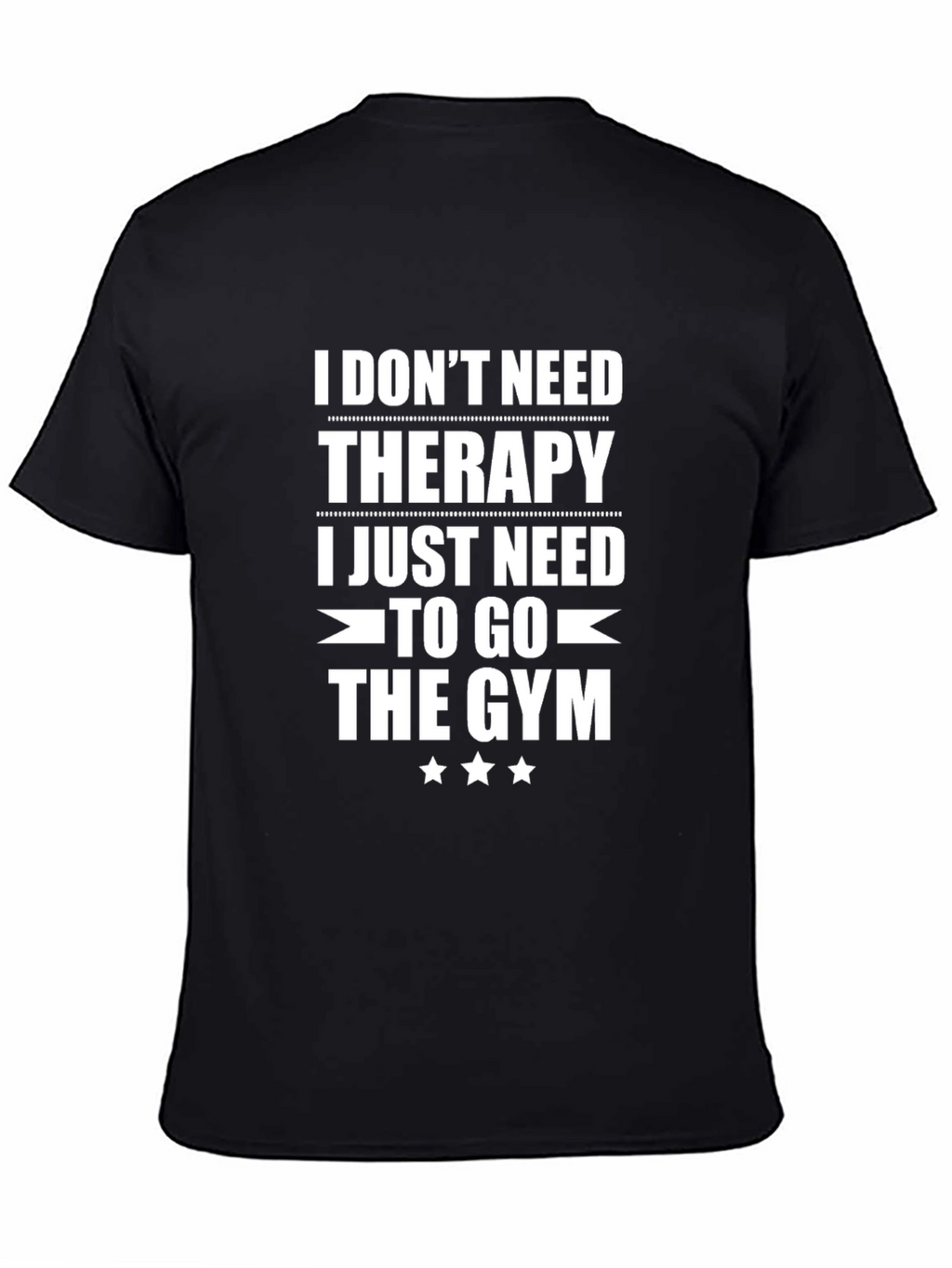 Funny Gym Therapy T-Shirt - Workout Motivation