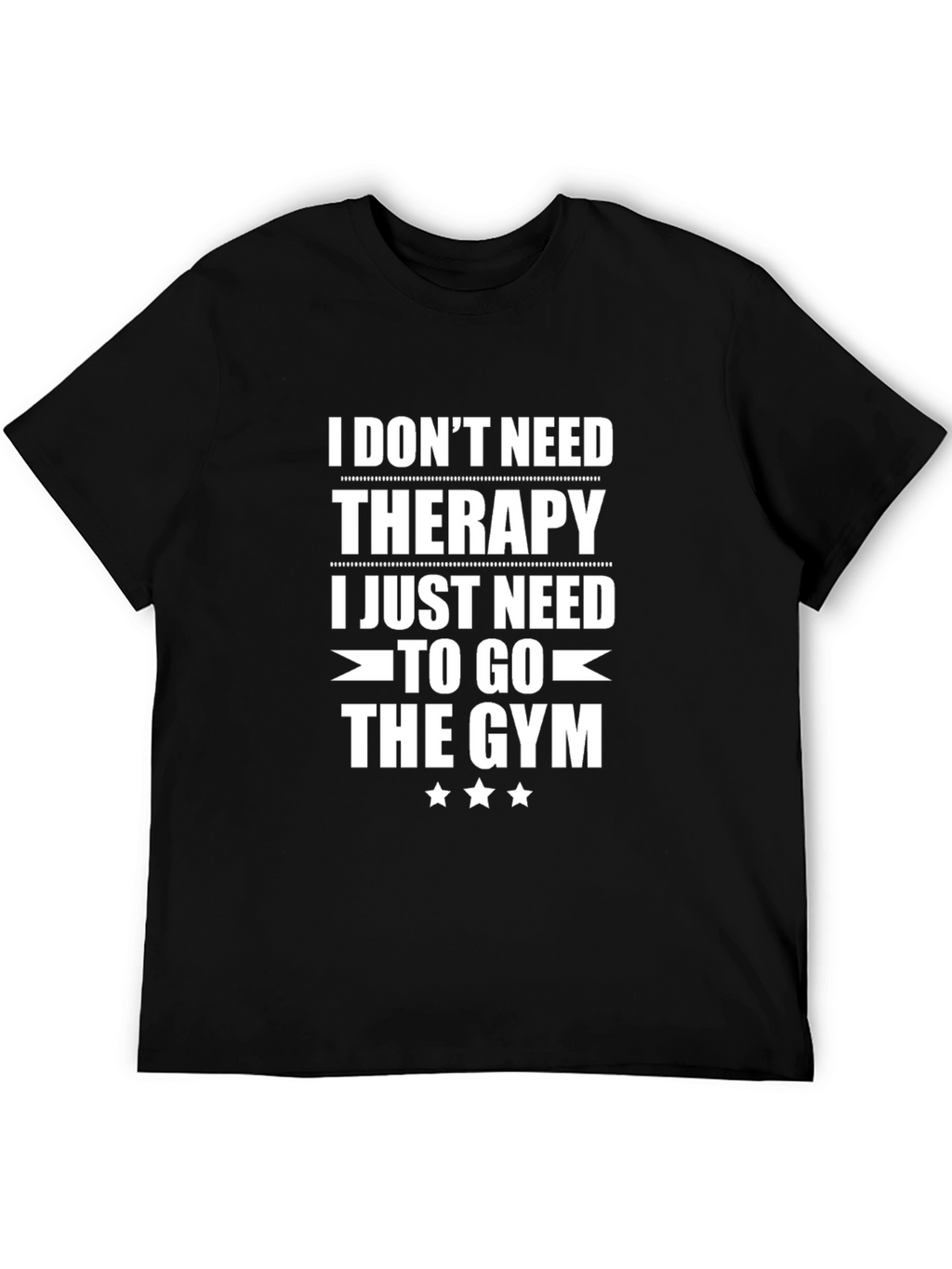 Funny Gym Therapy T-Shirt - Workout Motivation