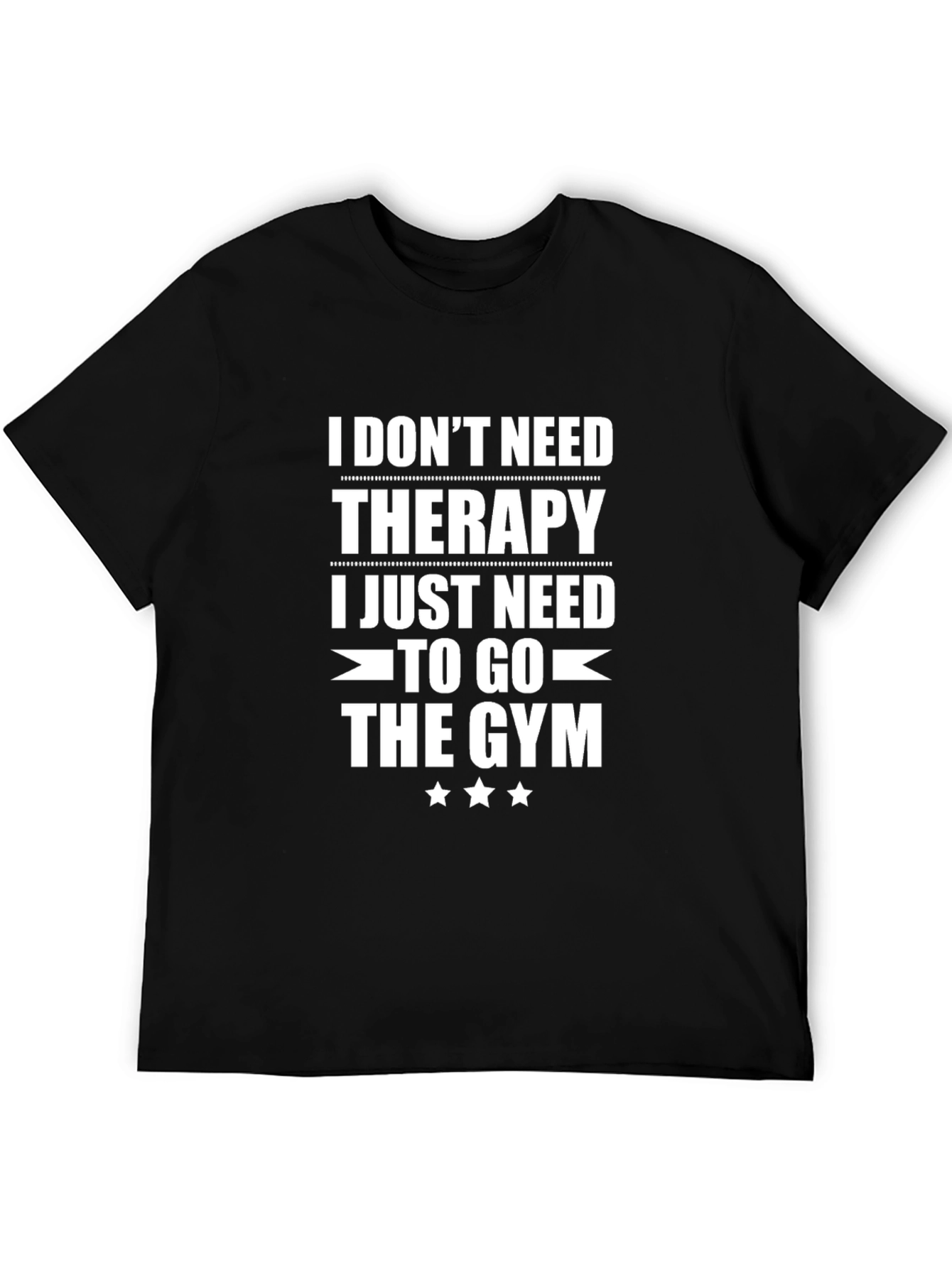 Funny Gym Therapy T-Shirt - Workout Motivation